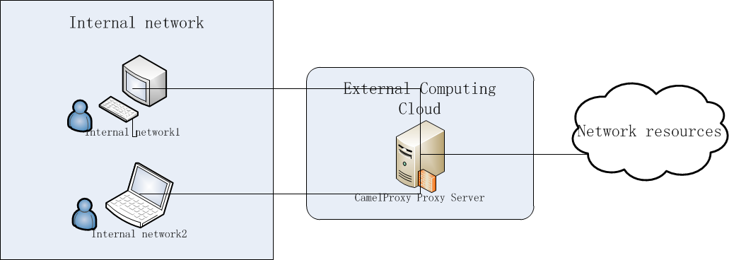 CamelProxy Changes Network Routing Network Architecture Diagram